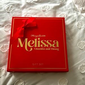 New Honey Birdette Melissa Raspberry Chemise and thong set